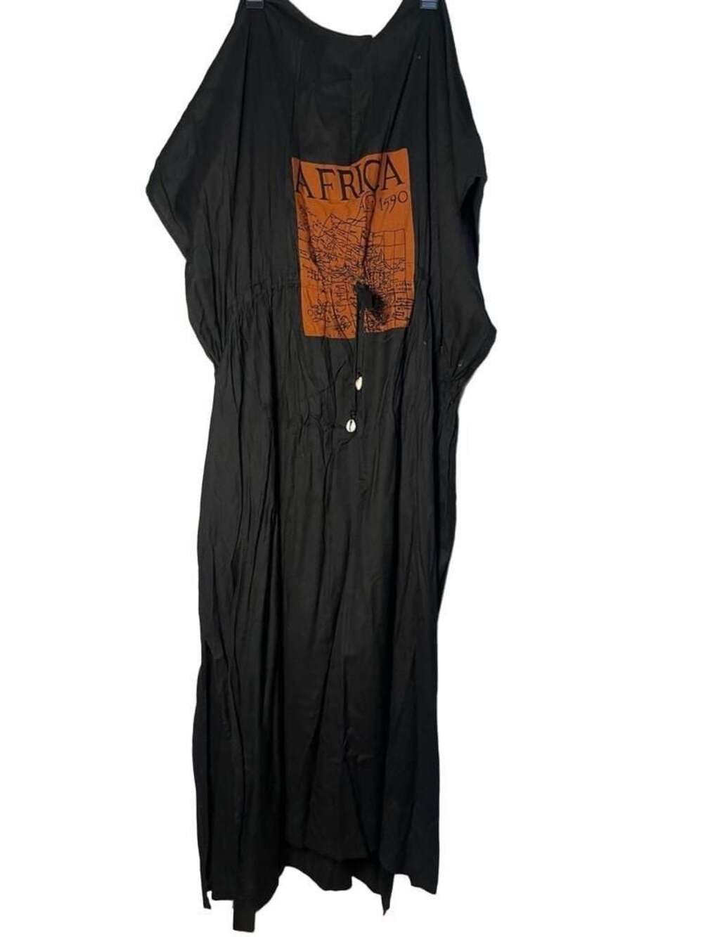 Kisura Africa AD 1590 Map Graphic Caftan Tunic Dress